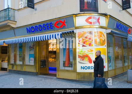 Nordsee fast Seafood restaurant Na Prikope aperto 2010 Praga Repubblica Ceca Europa Foto Stock