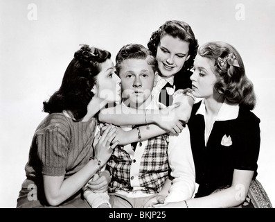 Amore trova ANDY HARDY (1938) Ann Rutherford, Mickey Rooney, Judy Garland, LANA TURNER LFAH 001 P Foto Stock