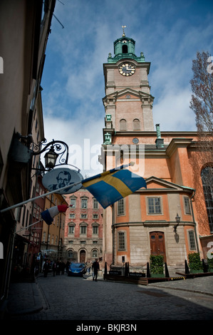 Storkyrkan o Saint Nicolai chiesa di Stoccolma dove la principessa ereditaria Victoria si sposeranno Daniel Westling il 19 giugno 2010 Foto Stock