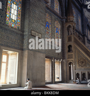 Il Sultan Ahmet o Moschea Blu costruito dall'architetto imperiale Mehmet Aga 1609-1700 ad Istanbul in Turchia Foto Stock