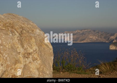 Gli ingressi delle montagne rocciose di Marsiglia Foto Stock