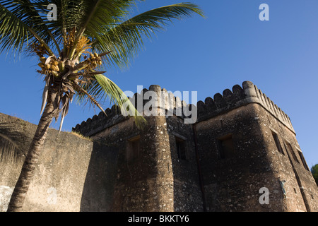 Vecchia Fortezza portoghese - Stonetown, Zanzibar, Tanzania. Foto Stock