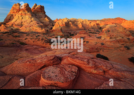 Le formazioni rocciose in Vermiglio scogliere monumento nazionale, Arizona Foto Stock