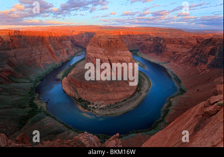 Curva a ferro di cavallo sul fiume Colorado vicino a pagina, Arizona Foto Stock