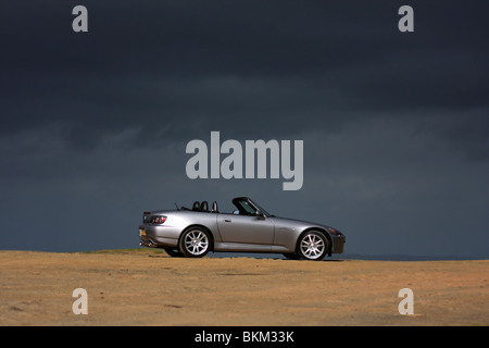 Argento Honda s2000 sportscar Foto Stock