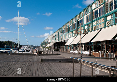 Blue Hotel, Finger Wharf, Woolloomooloo, Sydney, Australia Foto Stock