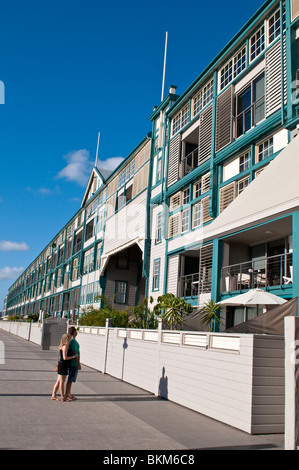 Blue Hotel, Finger Wharf, Woolloomooloo, Sydney, Australia Foto Stock