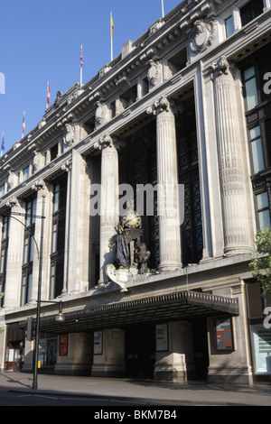 La vista in elevazione frontale di Selfridge store in Oxford Street. Foto Stock