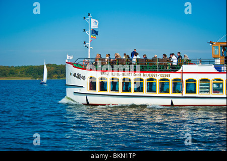 Nave turistica Europa Waren, Mueritz, Mecklenburg Western-Pomerania, Germania Foto Stock