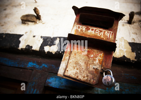 Nella cassetta postale di Kagbeni, Nepal Sabato 31 Ottobre, 2009. Foto Stock