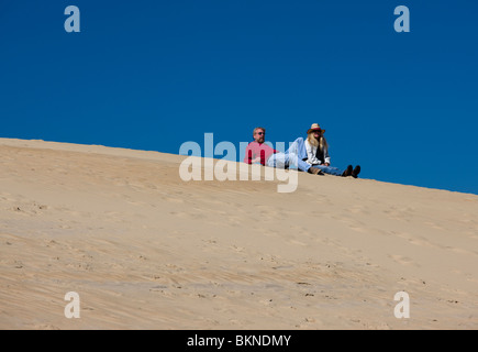 Vacanza in Nag testa sul Outer Banks del North Carolina. Foto Stock