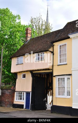 Tudor House, Church Street, Baldock Hertfordshire, England, Regno Unito Foto Stock