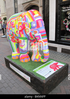 "Elephant Parade' London 2010 asta carino Foto Stock