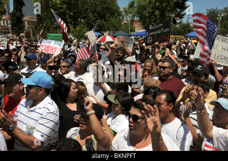 La Gran Marcha maggio su 1, 2010, in Tucson, Arizona, USA, la protesta della bill SB1070 che obiettivi l'immigrazione clandestina. Foto Stock