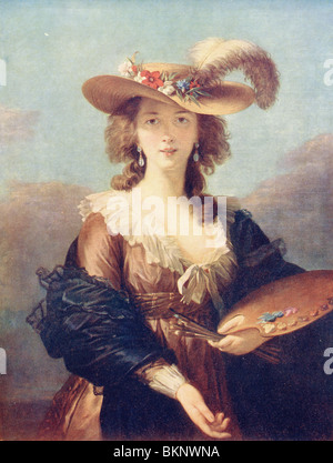 Ritratto dell'artista - Elizabeth Vigee Lebrun Foto Stock