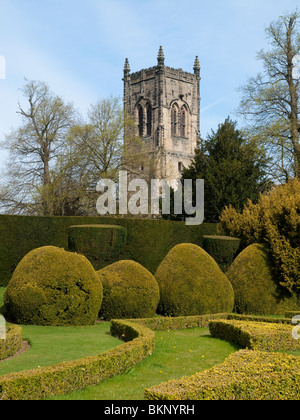 San Bartolomeo la Chiesa a: Elvaston Castle e Country Park, DERBYSHIRE REGNO UNITO Inghilterra Foto Stock