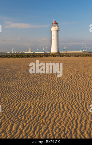 Pesce persico Rock lighthouse, Nuovo Birghton Foto Stock