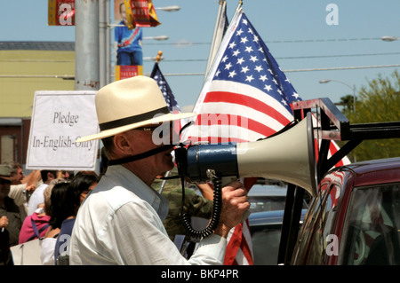 La Gran Marcha maggio su 1, 2010, in Tucson, Arizona, USA, la protesta della bill SB1070 che obiettivi l'immigrazione clandestina. Foto Stock