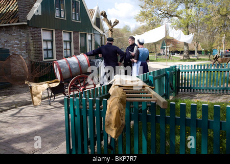 Urk village, museo Zuiderzee, Enkhuizen, Paesi Bassi Foto Stock