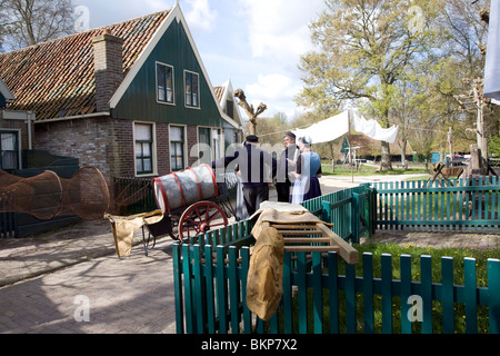 Urk village, museo Zuiderzee, Enkhuizen, Paesi Bassi Foto Stock