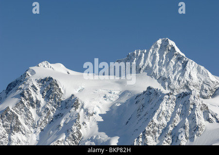 Mount Shuksan 2783m nelle cascate, Whatcom County, nello Stato di Washington , STATI UNITI Foto Stock