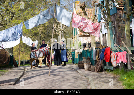 Urk village, museo Zuiderzee, Enkhuizen, Paesi Bassi Foto Stock