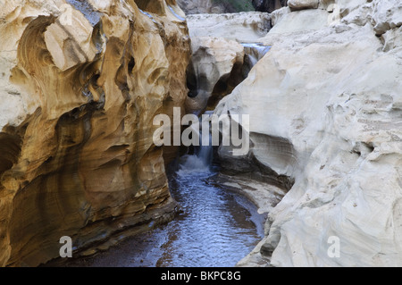 Canyon stretto in Hell's Gate National Park, Kenya Foto Stock