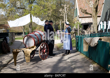 Urk village, museo Zuiderzee, Enkhuizen, Paesi Bassi Foto Stock