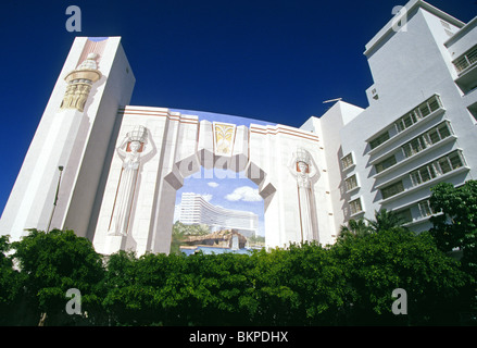 Il Fontainebleau Hotel di Miami Beach, Florida Foto Stock