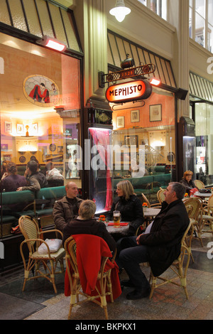 Mephisto Bar il più giovane parte dello storico ristorante Auerbach's Keller a Leipzig, Germania; Goethe era ospite qui. Foto Stock