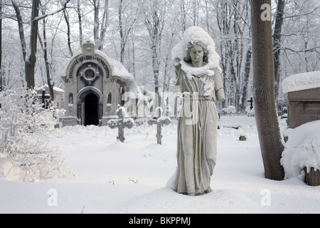 Il cimitero di Novodevichy a San Pietroburgo, Russia. Foto Stock