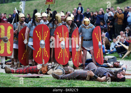 Legionario romano centurioni di soldati, History-Roman re-enactors festival 2010 Foto Stock