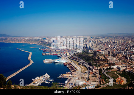 Algeria, Oran. Guardando ad est della città. Foto Stock