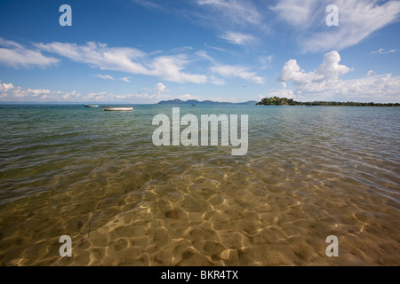 Il Malawi, Monkey Bay. Le acque cristalline del Lago Malawi. Foto Stock