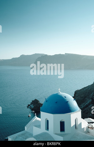 Grecia CICLADI Santorini, la cittadina di Oia e della caldera di Santorini Foto Stock