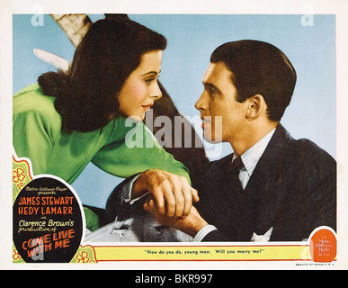 Venite a vivere con me (1941) POSTER Hedy Lamarr, JAMES STEWART, Clarence Brown (DIR) CLWM 002 Foto Stock