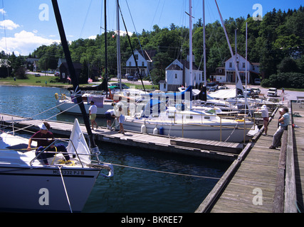 Piccolo porto sull isola Manitoulin, Ontario, Canada Foto Stock