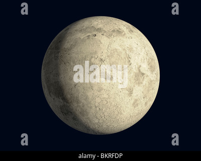 Luna piena (3D'illustrazione). Foto Stock