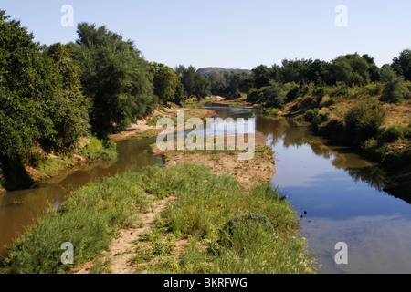 Luvuvhu Fiume, Parco Nazionale Kruger, Sud Africa Foto Stock