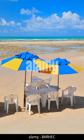 Il Beach Bar Pipa spiaggia cittadina del Brasile Foto Stock