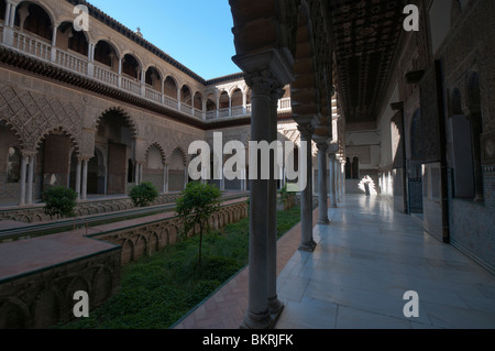 Patio de las Doncellas nel Real Alcazar Foto Stock