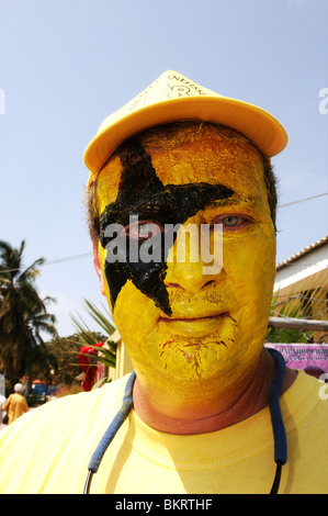 Curacao, sostenitori del partito PAR durante le elezioni del maggio 2007, cui il PAR potrebbe vincere. Foto Stock