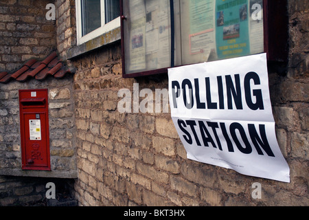 Stazione di polling, elezione Foto Stock