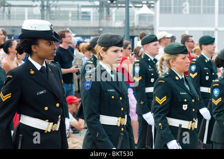 Esercito canadese parade di Montreal, Canada Foto Stock