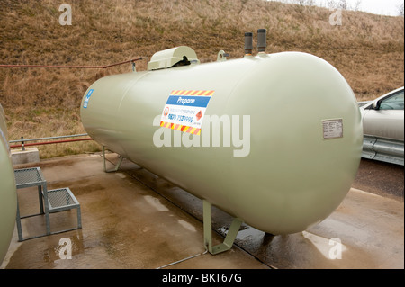 Guscio di Gas di Petrolio Liquefatto dei serbatoi di stoccaggio Foto Stock