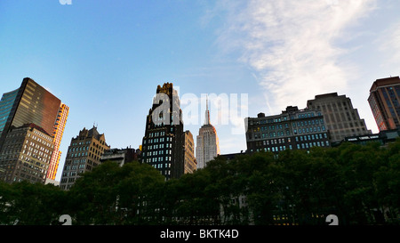 Empire State Building di New York skyline della città, STATI UNITI D'AMERICA. Foto Stock