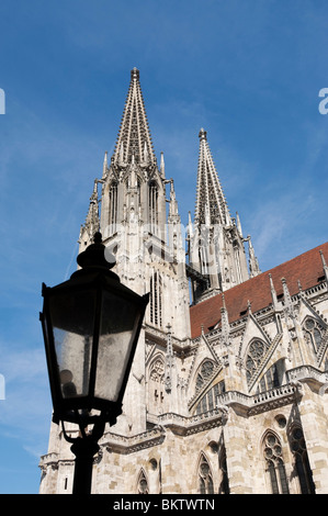 Regensburg: Cattedrale di San Pietro, Alto Palatinato, Baviera, Germania, Foto Stock