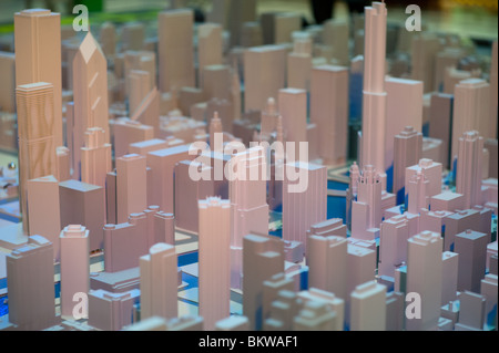 Modello Chicago City mostra presso il Chicago Architecture Foundation Foto Stock