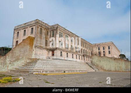 Il Cellhouse Block And Recreation Yard, La Prigione Dell'Isola Di Alcatraz O 'The Rock', San Francisco Bay, California, Stati Uniti Foto Stock