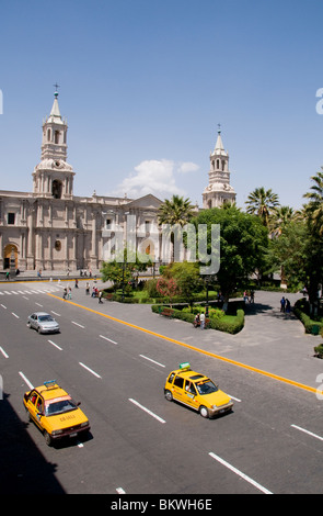 Plaza de Armas, Arequipa, Perù Foto Stock